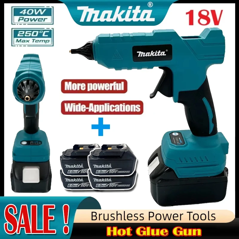 Hot Melt Glue Gun Cordless - Беспроводной электрический клеевой пистолет Makita для