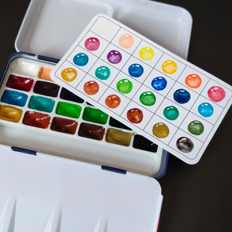 Набор акварельных красок Ruben – обзор и цена Watercolor Paint Set Solid Pigment