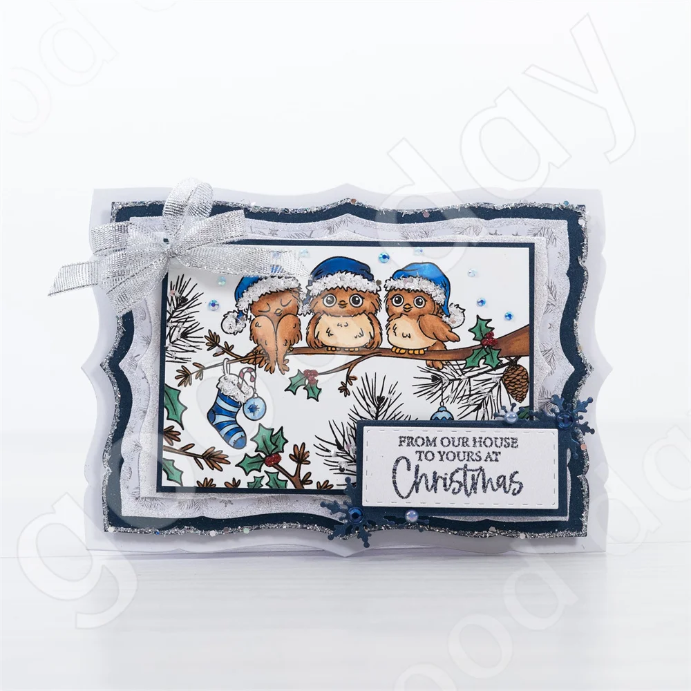 Новый рождественский венок с и – обзор и цена Clear Silicone Stamps For Card Making