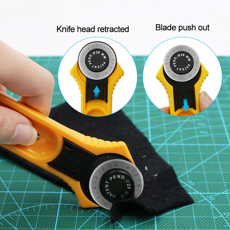 28 мм/45 мм роторный резак в с – обзор и цена Rotary Cutter For Fabric 45Mm