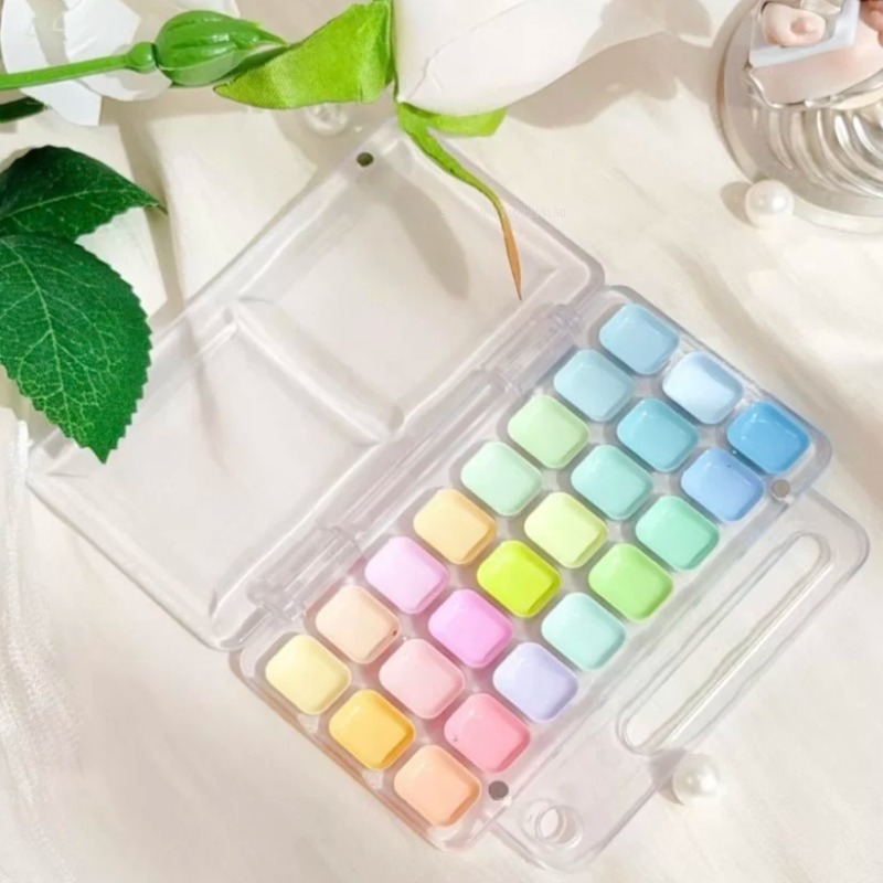 18/24 цветов, акварельные пигм – обзор и цена Watercolor Paint Set Solid Pigment