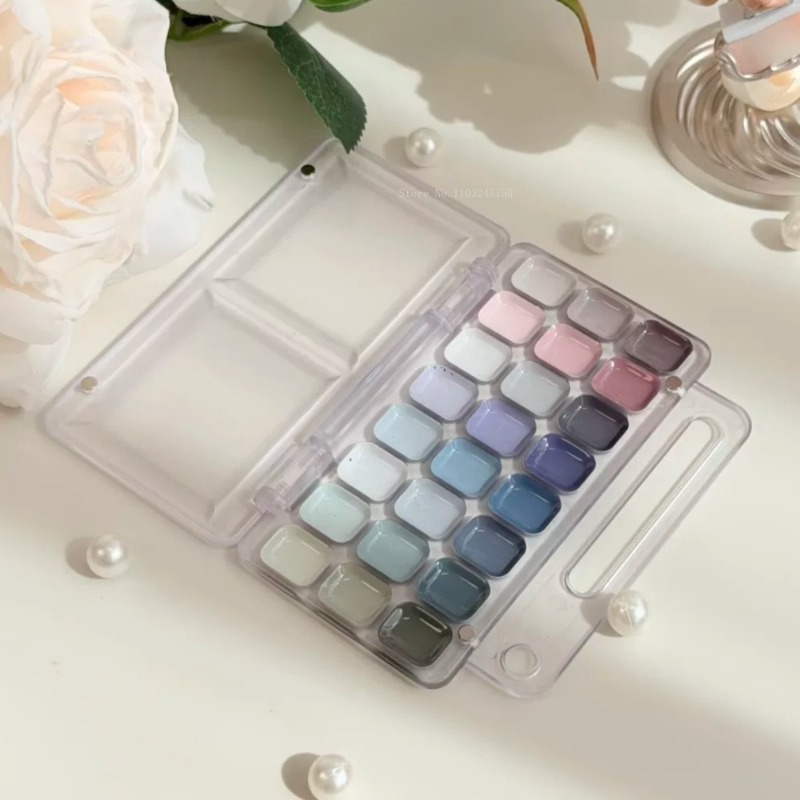 18/24 цветов, акварельные пигм – обзор и цена Watercolor Paint Set Solid Pigment