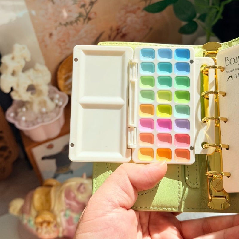18/24 цветов, акварельные пигм – обзор и цена Watercolor Paint Set Solid Pigment