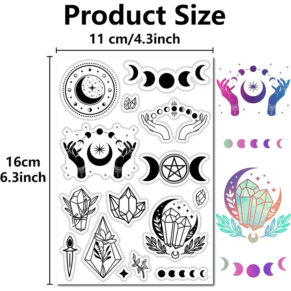 Резиновый штамп с кристаллами  – обзор и цена Clear Silicone Stamps For Card Making