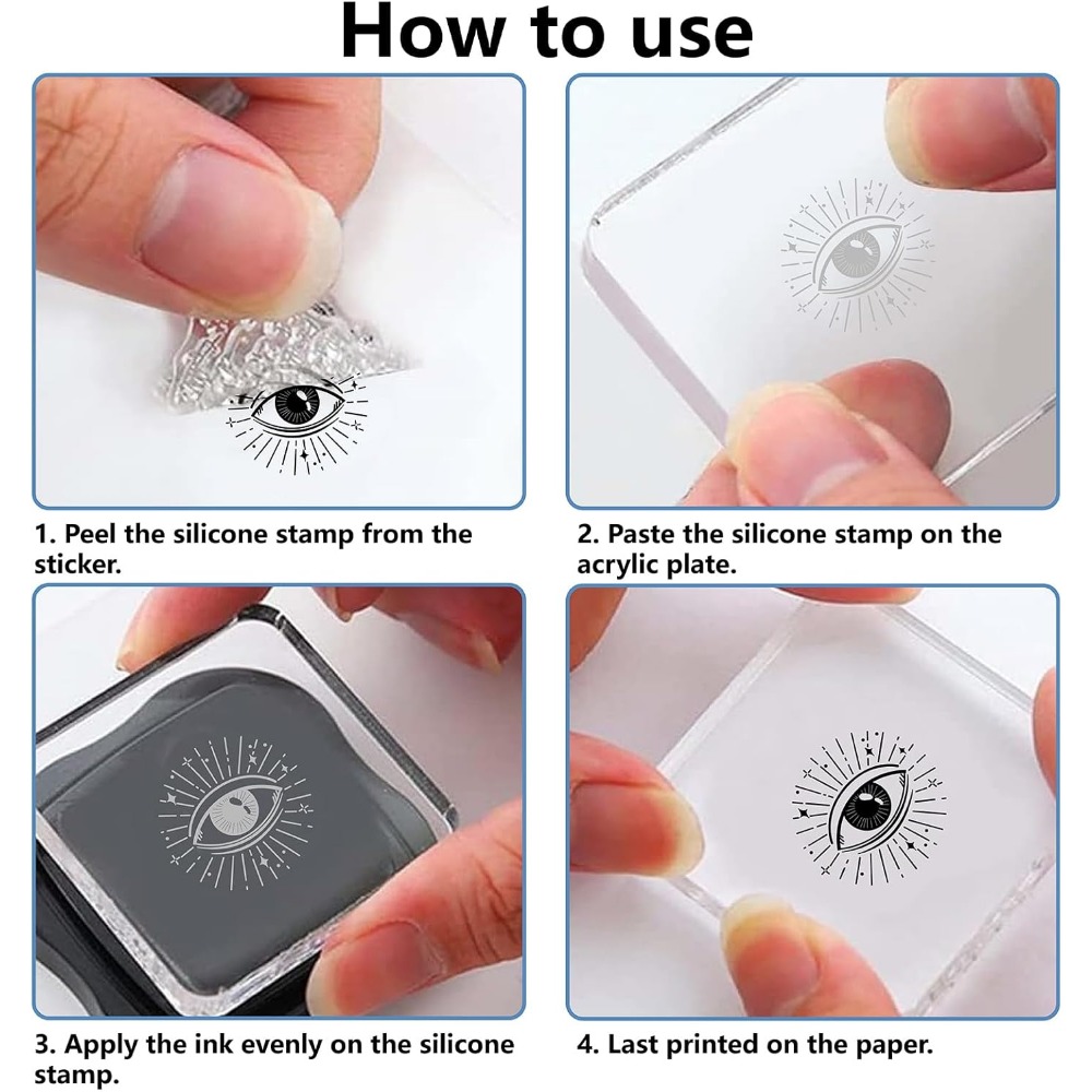 Резиновый штамп с кристаллами  – обзор и цена Clear Silicone Stamps For Card Making